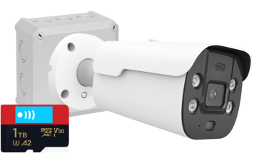 MemoCam 4K* autonom-WLAN "Alarmsound" Weisslicht + Infrarot