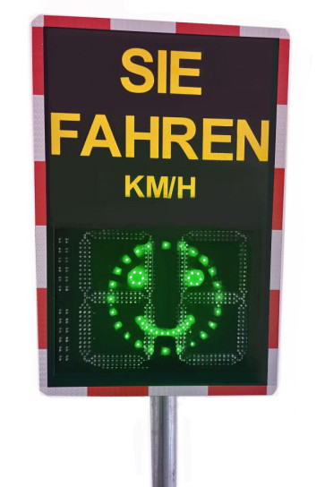 Geschwindigkeitsanzeigetafel TosiSpeed "SMILY-230" 