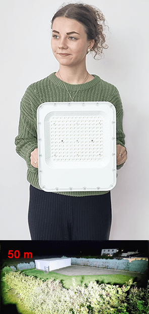 TosiFlut Power 50 Weitwinkel kaltweiss LED-Fluter