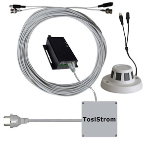 ●)))  TosiStrom getarnte Rauchmelder Minikamera