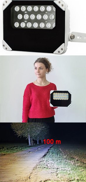 TosiFlut Kompakt 100/15 Linie warmweiss LED-Fluter