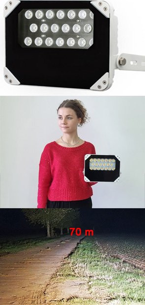 TosiFlut Kompakt 70/30 Linie warmweiss LED-Fluter