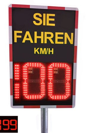 Geschwindigkeitsanzeigetafel TosiSpeed "Easy-230" 