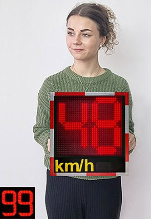 Geschwindigkeitsanzeigetafel TosiSpeed "MiniEasy-230" 