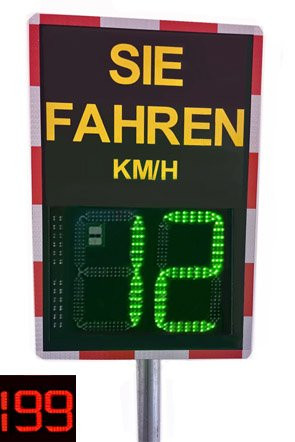 Geschwindigkeitsanzeigetafel TosiSpeed "Speedy-230" 