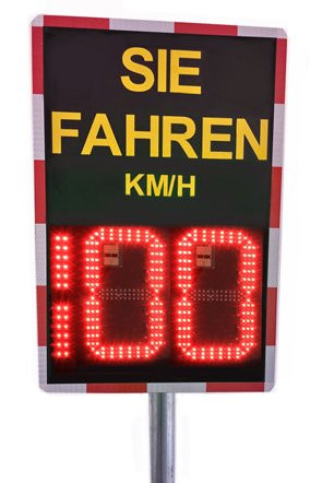 Geschwindigkeitsanzeigetafel TosiSpeed "Easy-230" 