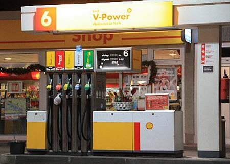 Überwachungskamera-Tankstelle
